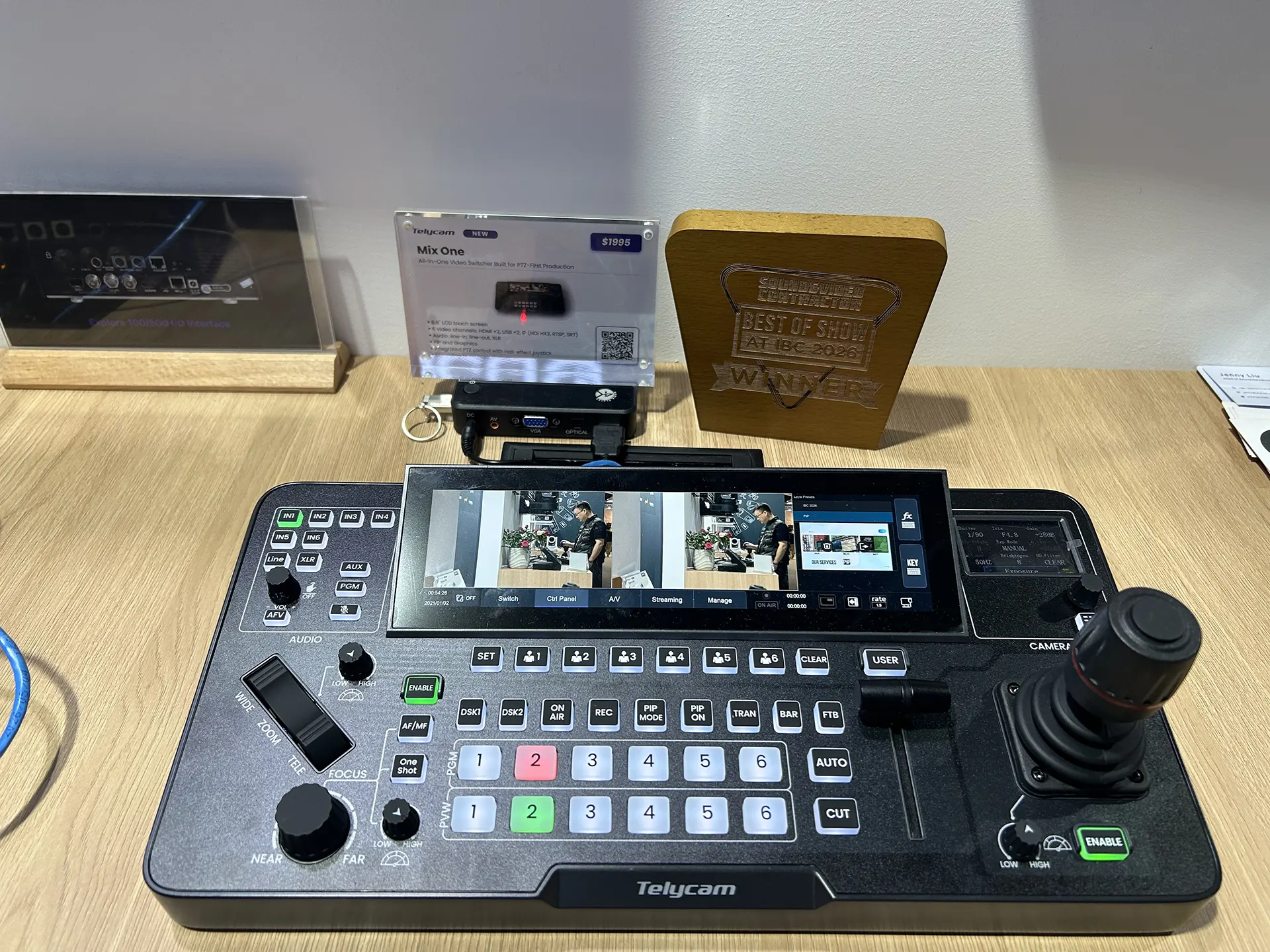 Telycam Mix One Wins Sound & Video Contractor Best of Show Award at IBC 2026