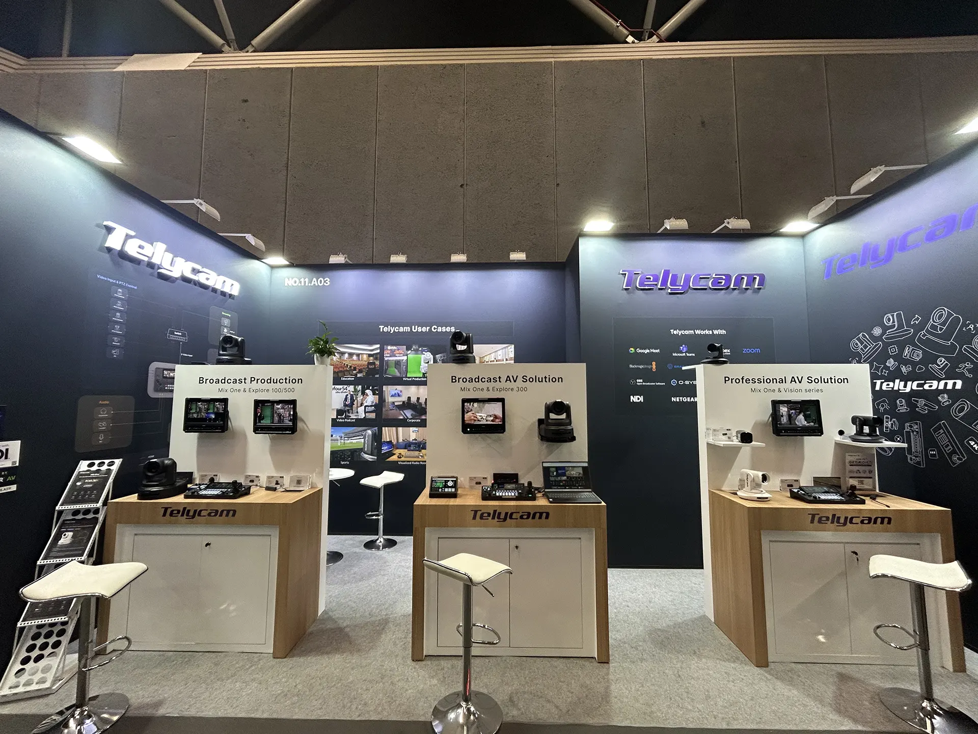 Telycam booth at IBC 2026